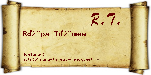 Répa Tímea névjegykártya